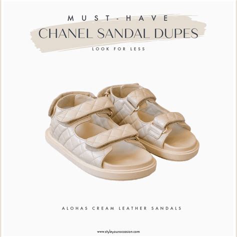 dupe chanel sandals|chanel knockoff shoes.